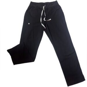 Figs Black scrub pant with Drawstring Waistband